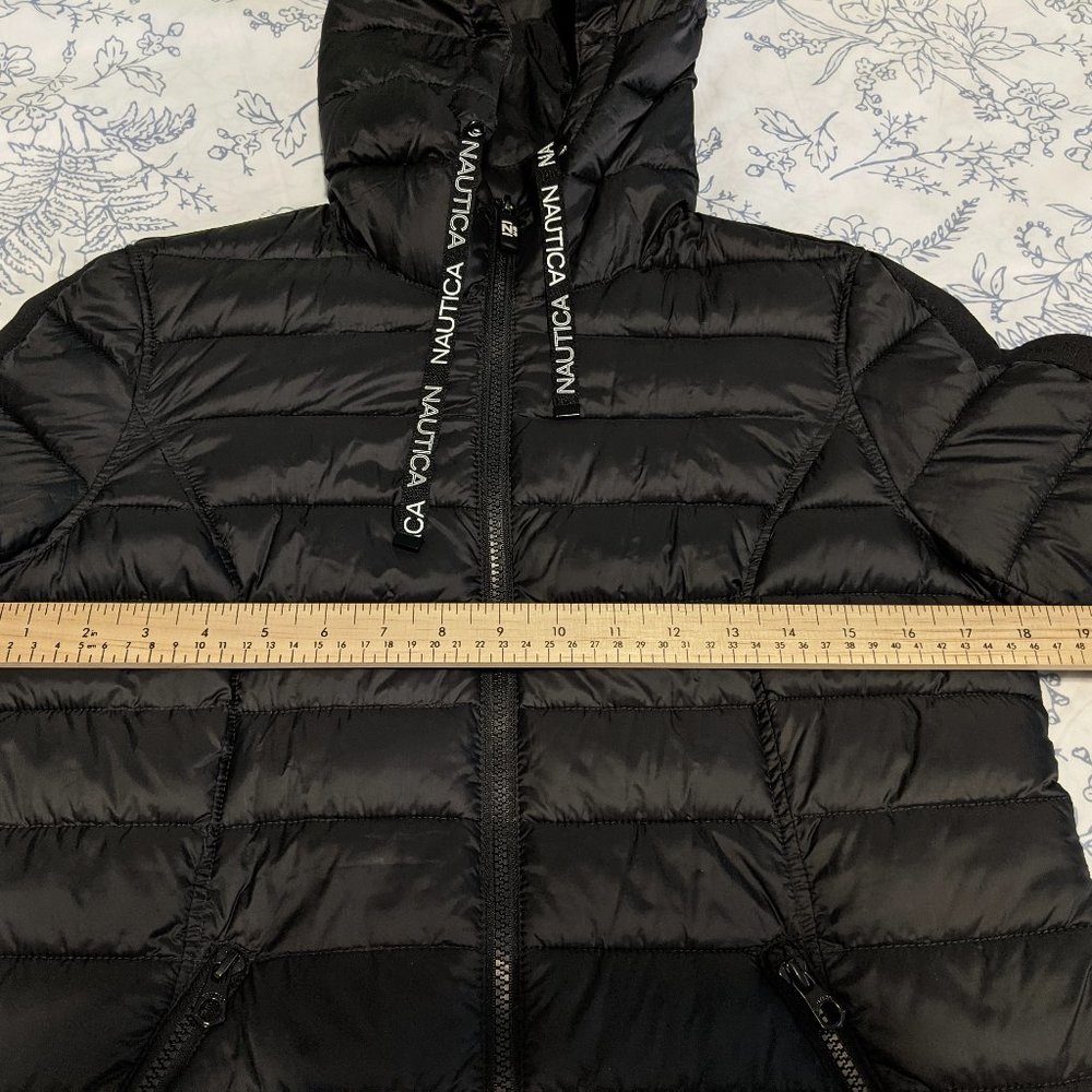 Nautica Synthetic Puffy Women's Jacket with Hood - Picture 7 of 14